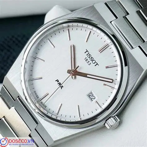 Tissot Prx 1853 Silver with Black and white dail