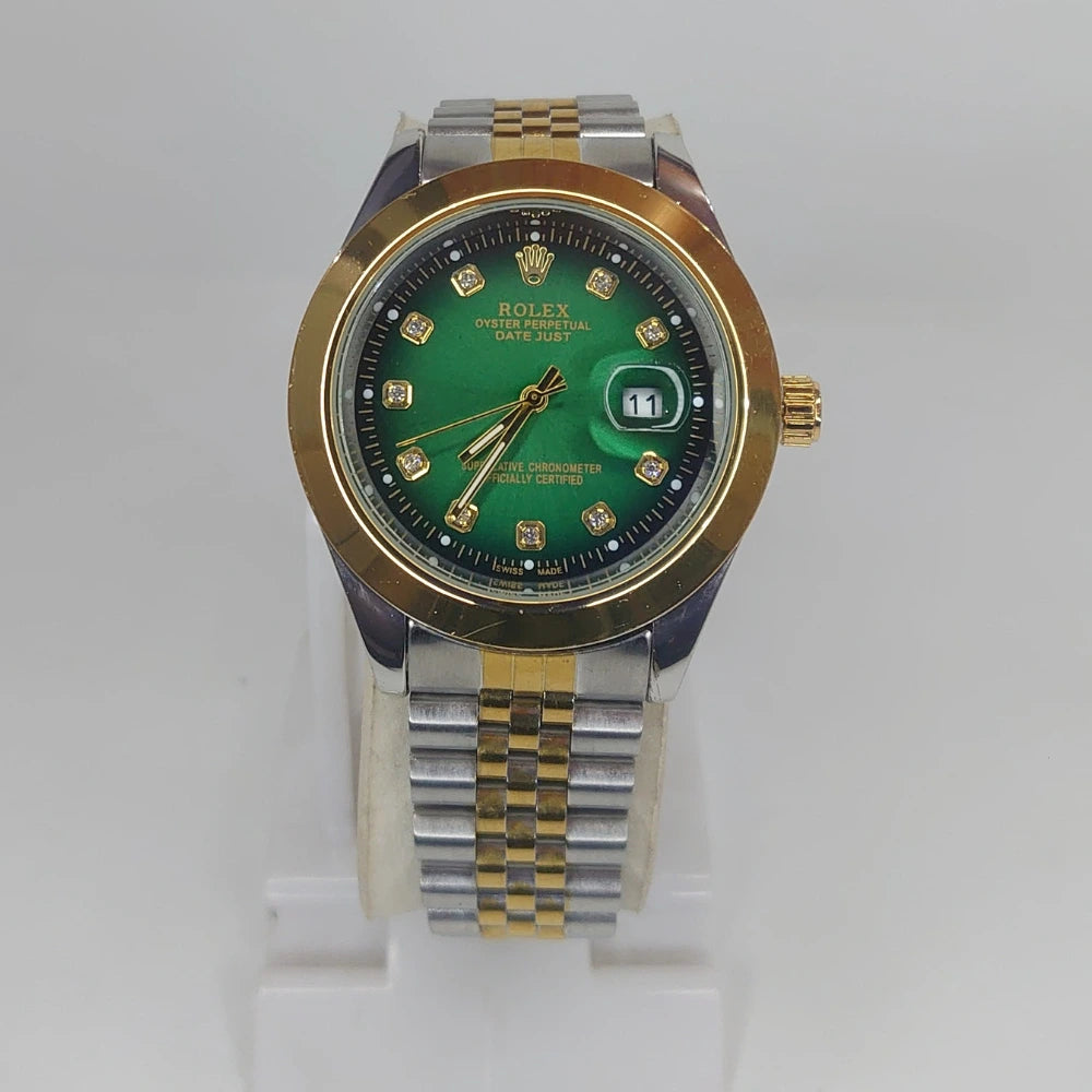 Rolex Datejust Watch | Premium Two Tone Red Dial Luxury Timepieces