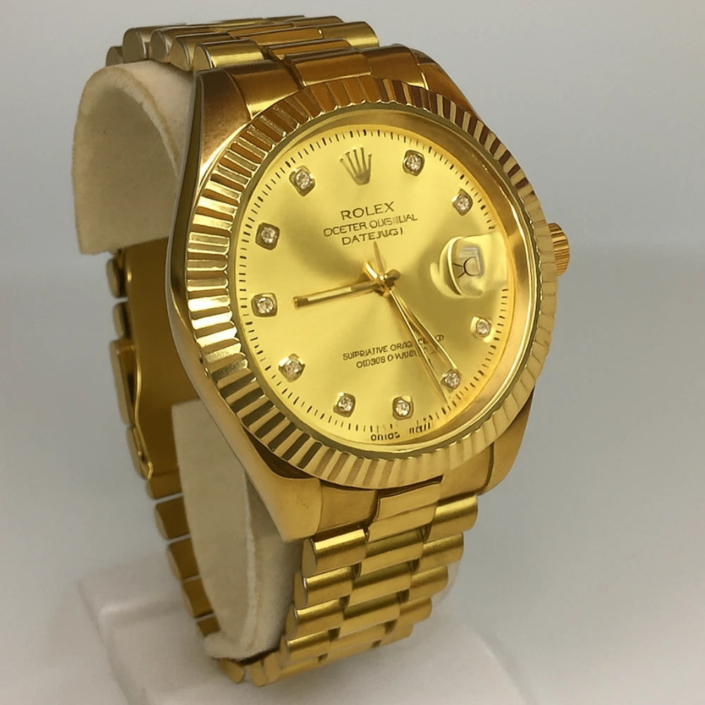 Rolex Luxury Two-Tone Gold & Silver Datejust Watch | Timeless Elegance