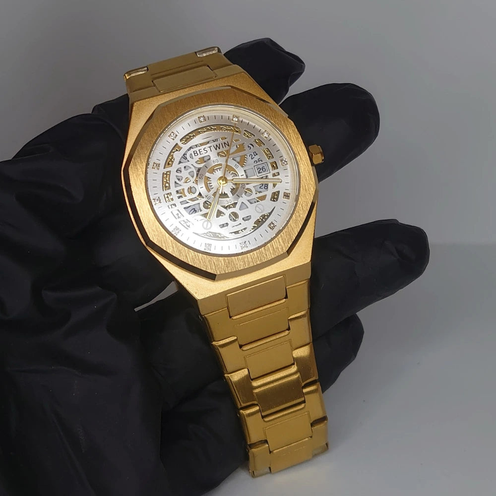 BST Premium Quality With Skelton Dail⌚ Style Meets Precision⌚