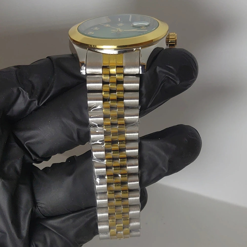 Rolex Datejust Watch | Premium Two Tone Red Dial Luxury Timepieces