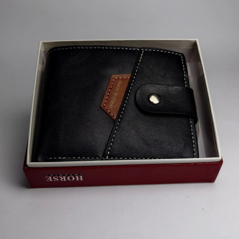 Imperial Horse Genuine Leather Men’s Bifold Wallet – Dual-Tone Slim Designer Wallet 🐎💼