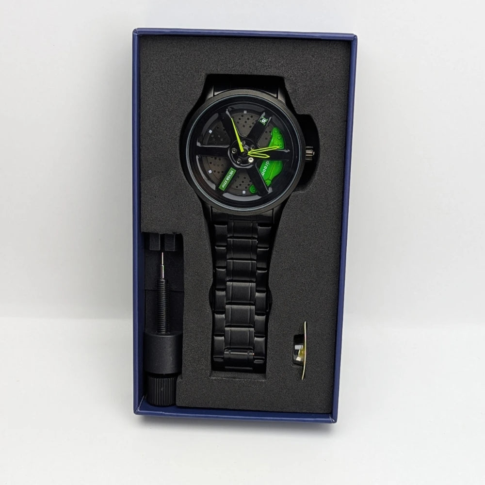 Rotating wheel Premiume Quality Watch For Car Lover's