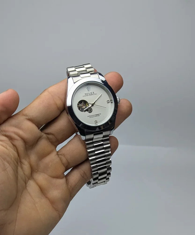 Rolex Automatic Luxury Quality Silver Colure