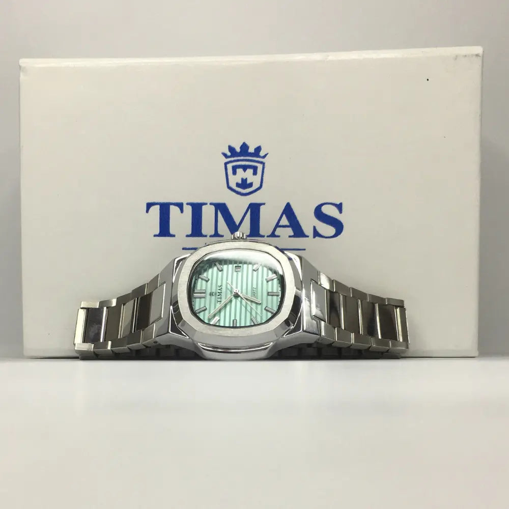 T.M Elegant Stainless Steel Watch Black golden And Silver | Premium Quartz Timepiece⌚