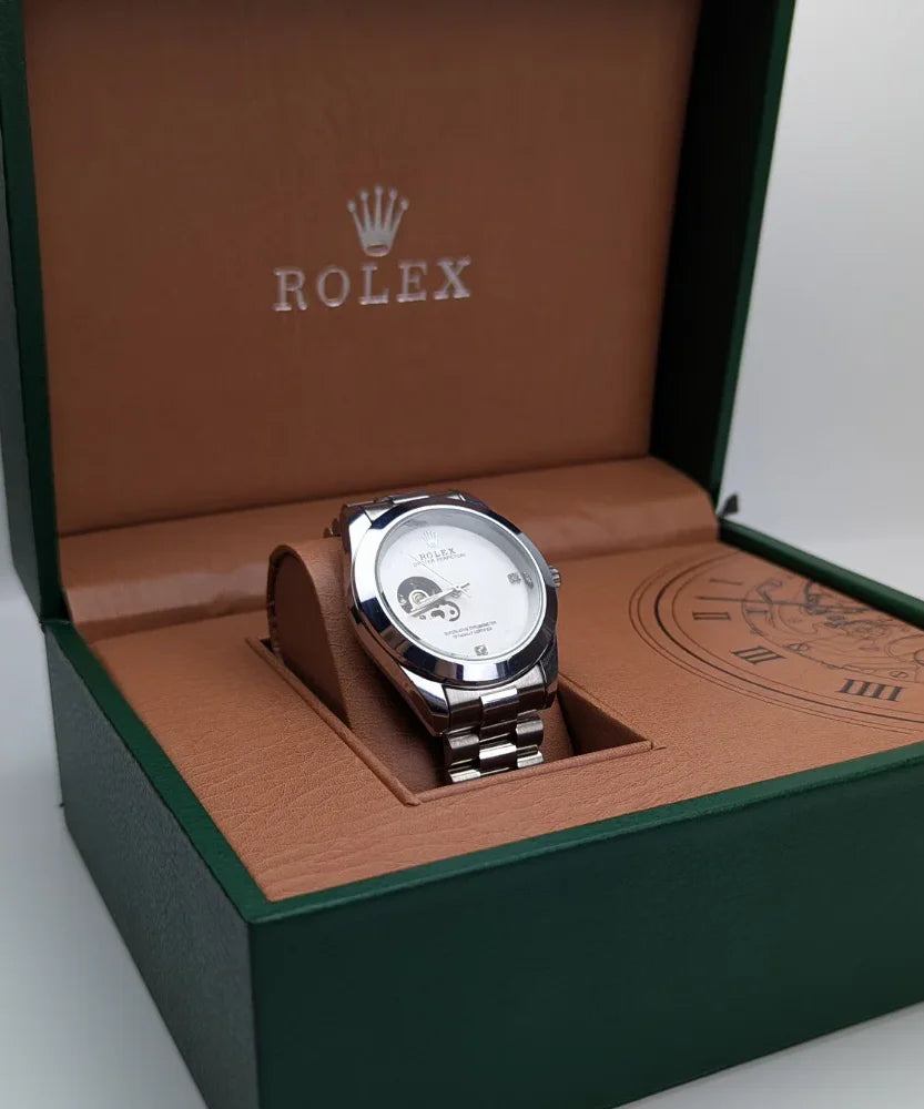 Rolex Automatic Luxury Quality Silver Colure