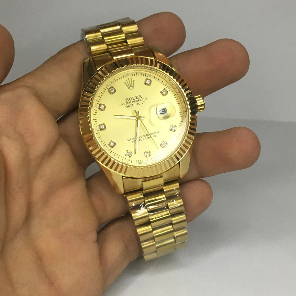 Rolex Luxury Two-Tone Gold & Silver Datejust Watch | Timeless Elegance