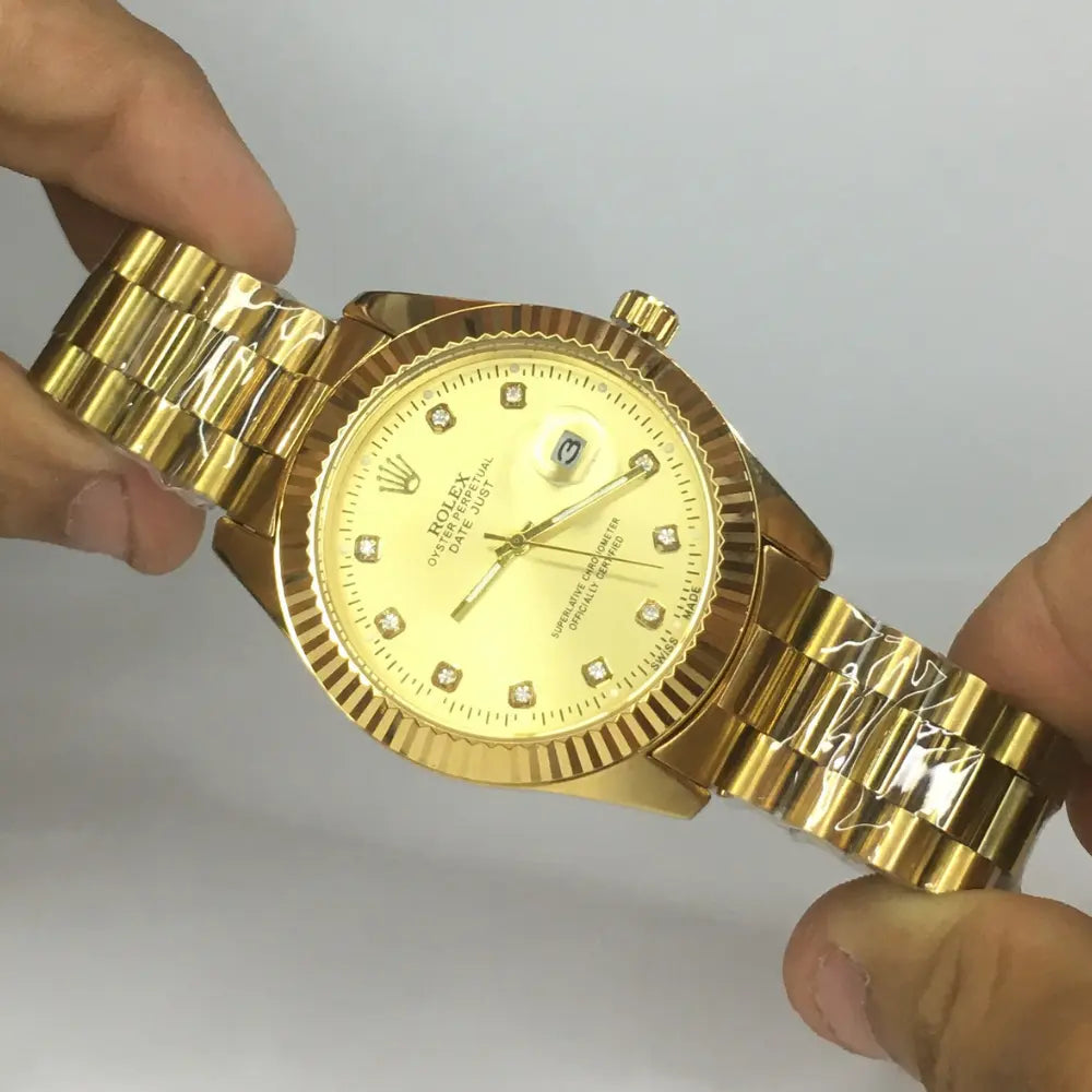 Rolex Luxury Two-Tone Gold & Silver Datejust Watch | Timeless Elegance