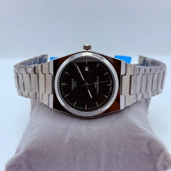 Tissot Prx 1853 Silver with Black and white dail