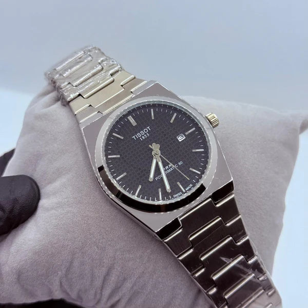 Tissot Prx 1853 Silver with Black and white dail